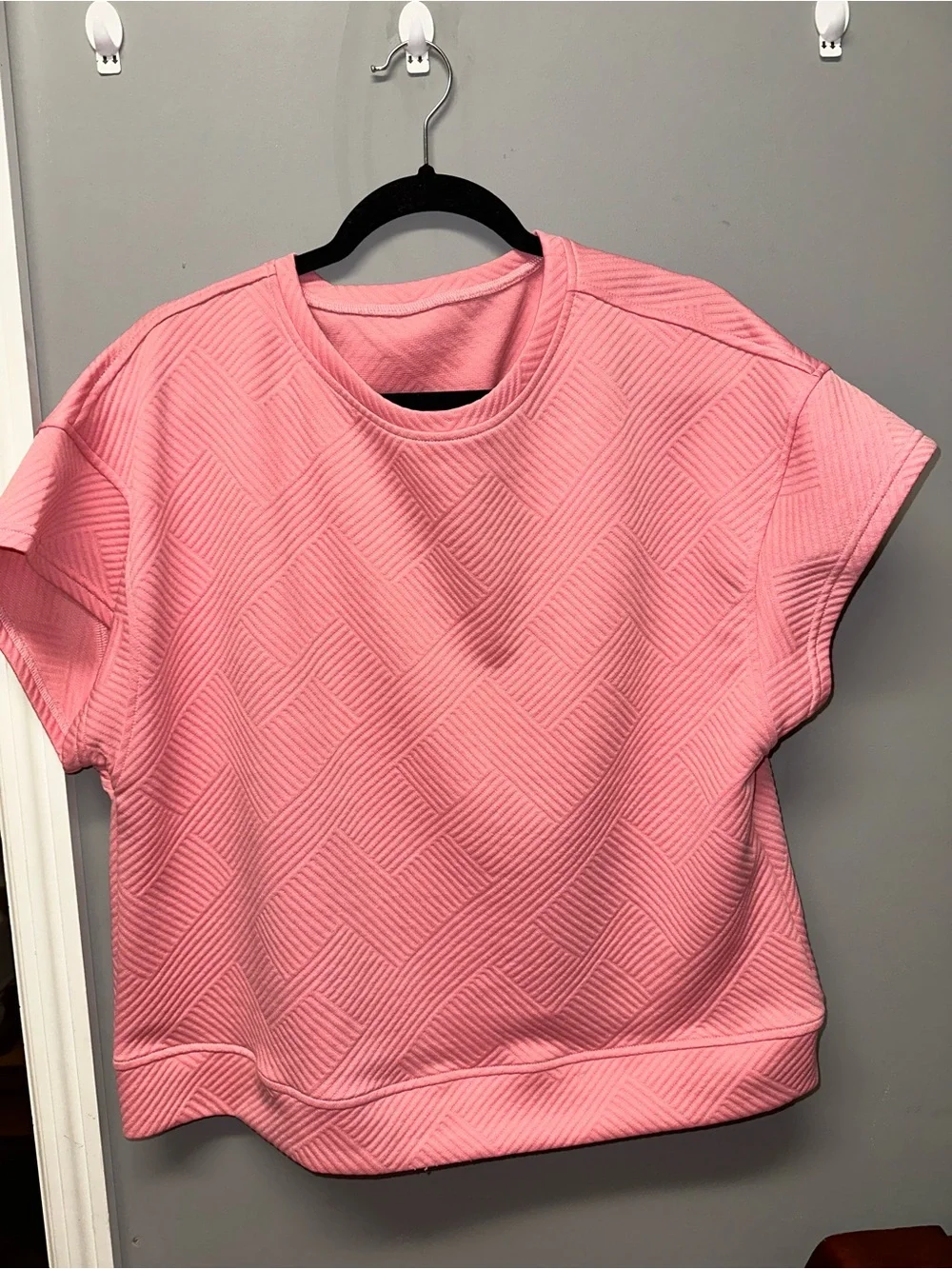 Women’s Textured Pink Matching Set